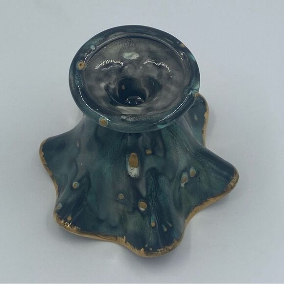 Vintage Ruffled Compote Bowl with Pedestal - Picture 4 of 4